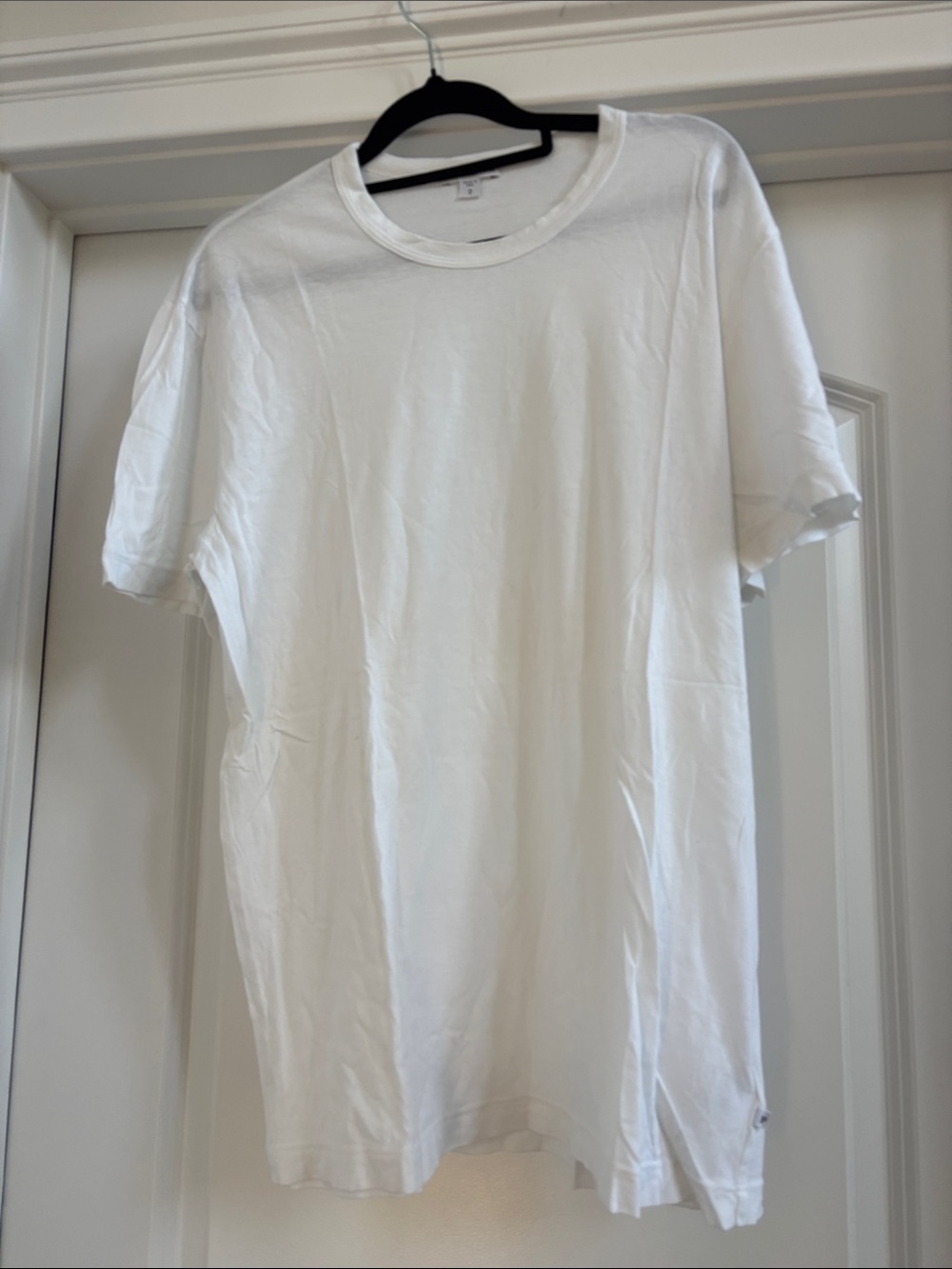 James Perse White Short Sleeve Crew Tee